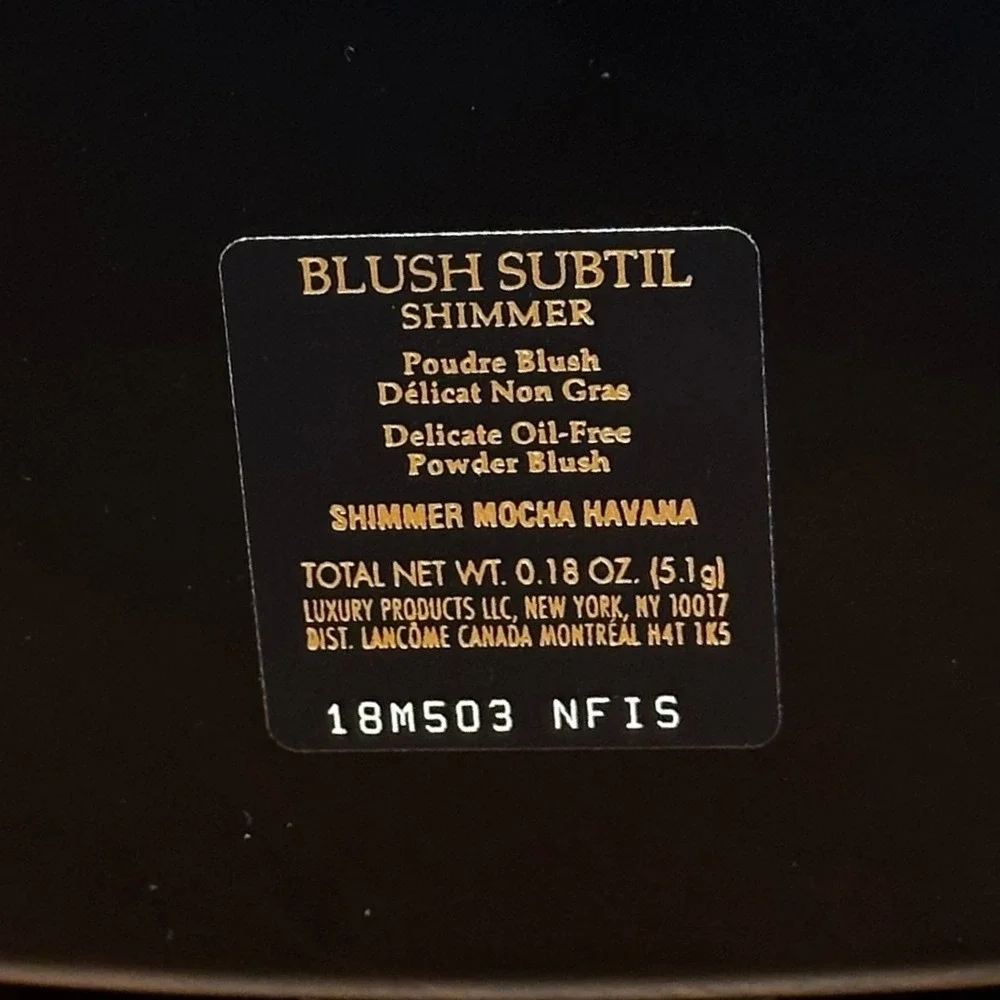 Lancome Blush‎ Subtil Shimmer Mocha Havana 0.18oz Powder Blush